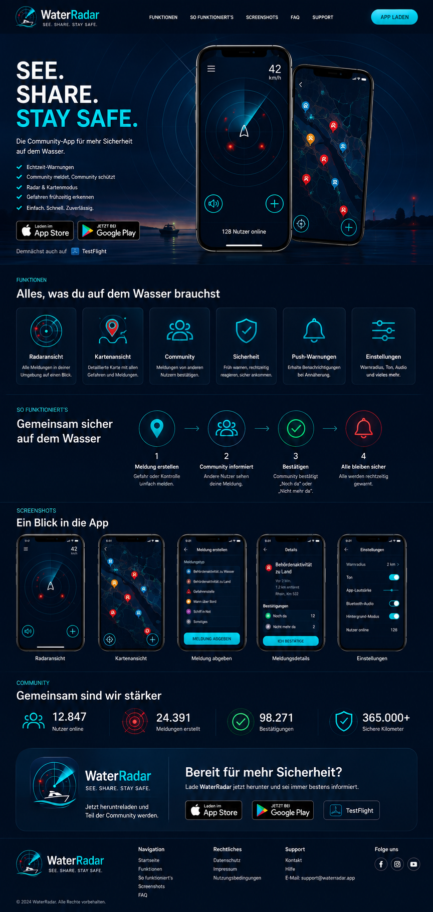 WaterRadar Produkt-Mockup